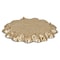 Homeroots 12in Gold Metal Handmade Leaf Trinket Tray 713009 - alternate 6