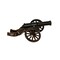 Homeroots 3" Brown and Black Metal Louis XIV Cannon Hand Painted Sculpture 402236 - alternate 4