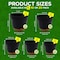 Campior Black Self Watering Pots, Indoor and Outdoor Plant Pots with Wick Rope and Drainage Holes, 5PK CAMPPLTBK5 - alternate 7
