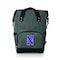 Picnic Time Family Of Brands NCAA Northwestern Wildcats On The Go Roll-Top Backpack CoolerHeathered Gray 616-00-105-436-0 - alternate 1