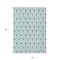 Homeroots 10' X 14' Teal Blue And Ivory Geometric Washable Indoor Outdoor Area Rug 595780 - alternate 4