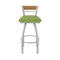 Holland Bar Stool Co 36in Swivel Extra Tall Bar Stool, Anodized Nickel Finish, Medium Back, Canter Kiwi Green Seat 881 - alternate 7