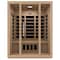 Steamspa 3-Person Carbon FAR Infrared Hemlock Wooden Indoor Sauna Room with LED Touch Control Panel SC-SS0008-3P - alternate 1