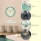 Infinity Instruments Retro Round Metal Wall Clock, Pastel Green, 9.5 in 10940PG - alternate 5