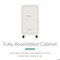 Space Solutions 14.25 in W 2 Drawer Mobile Vertical File Cabinet, Pearl White 24406 - alternate 9