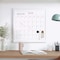 Martha Stewart Everette 18in. x 18in. Magnetic Calendar Dry Erase Board w/Wht Frame, w/Dry Erase Mrkr and 2 Mgnts BR-PM-MWP-4545-WT-MS - alternate 6