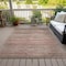 Homeroots 9' X 12' Brown And Copper Abstract Washable Indoor Outdoor Area Rug 618284 - alternate 4