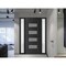 Vdomdoors Front Exterior Prehung Metal-Plastic Door, Manux 8113 Matte Black, 2 Side Sidelite Transoms, Office MANUX8113EXD-BLK-W12+32+12xH80-RH - alternate 2
