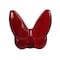 Homeroots 3" Burgundy Crystal Butterfly Figurine Tabletop Sculpture 554016 - alternate 1