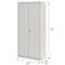 Sandusky Lee Shelving Storage Cabinet, 72 in H, 30 in W, 18 in D, Swing, Keyed, Gray, 3 Shelves, 0 Drawers VF31301872-05 - alternate 3
