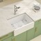 Wrightmaster 28" Apron-Front Farmhouse Single Bowl White Ceramic Kitchen Sink w/Bottom Grids and Basket Strainer ZOR-AW282010DS - alternate 6