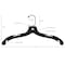 Nahanco 17in Black Plastic Middle Heavy Weight Shirt Hanger, 100PK 2505 - alternate 6