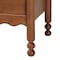 Baxton Studio Hoffman Nightstand with Scalloped Apron and Turned Legs, Walnut Brown 272-14820-ZORO - alternate 6