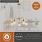 Vaxcel Harper 5-Light 27 in W Brass Gold Mid-Century Modern Chandelier, Clear Glass Ceiling Fixture H0294R - alternate 6