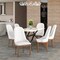 Leisuremod Verisma Collection Modern Wooden Dining Chair in White VC57W - alternate 7