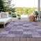 Homeroots 9' X 12' Purple And Lavender Geometric Washable Indoor Outdoor Area Rug 604891 - alternate 6
