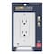 Lumicover White 1 gang Plastic Decorator Nightlight Wall Plate LCF-DDO-W - alternate 1