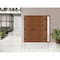 Vdomdoors Front Exterior Prehung Metal-Plastic Double Doors / MANUX 8111 Walnut / Sidelite Exterior Window / MANUX8111DEXD-WLN-RH-W72+16xH80 - alternate 2