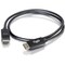 C2G 1FT DISPLAYPORT CABLE WITH LATCHES 8K UHD M/M - BLACK 54423 - alternate 1