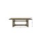 Homeroots 88" Oak Wood Trestle Base Dining Table 631288 - alternate 6