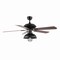 Jonathan Y Ashton 52" 1-Light Farmhouse Industrial Iron Dome Shade LED Ceiling Fan With Remote, Black JYL9615A - alternate 7