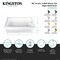 Kingston Brass 66-Inch Acrylic Rectangular 3-Wall Alcove Tub Combo w/ Waste and Overflow Drain, Right Hand Drain CVTAP663222R6 - alternate 3