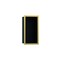 Hansgrohe XtraStoris Individual Wall Niche Matte Black with Design Frame 12"x 6"x 4" in Polished Gold Optic 56095990 - alternate 1