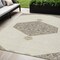 Homeroots 5' X 8' Ivory Beige And Gray Oriental Washable Indoor Outdoor Area Rug 598203 - alternate 1
