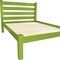 Homeroots Lime Green Solid Wood Full Bed Frame 546755 - alternate 4