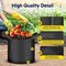 Ipower 1 Gallon Grow Bags Heavy Duty 300G Thickened Nonwoven Fabric Plant Pots, Black, 5PK GLGROWBAG1X5BLK - alternate 5