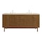 James Martin Vanities Laurent 72" Double Vanity, Honey Oak w/ 3 CM Tajnar Eclos Top 545-V72-HNO-3TJR - alternate 1