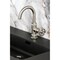 Kingston Brass One-Handle 1-Hole Bathroom Faucet with Knurled Handle, Deck Plate, and Push Pop-Up Drain KSD2218RKZ - alternate 4