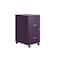 Space Solutions 14.25 in W 2 Drawer Mobile Vertical File Cabinet, Midnight Purple 25277 - alternate 1