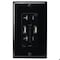 Automation Systems Interconnect Wall Outlet 20 Amp Tamper Resistant, with USB Charging Ports 5 Amp, Black, Includes Wall Plate ATUR5.0-20-B - alternate 1