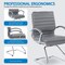 Office Star Products SPX Guest Faux Leather Chair, Charcoal Grey SPX23595C-U42 - alternate 5