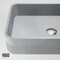 Vigo Cypress Concreto Stone Rectangular Fluted Bathroom Vessel Sink VG04075 - alternate 5