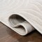 Jonathan Y Ariana MidCentury Art Deco Striped Arches Two-Tone High-Low White/Cream 3 ft. x 5 ft. Area Rug SND100B-3 - alternate 3
