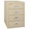 Fireking 25-5/16" W 4 Drawer Card Check Note File Cabinet, Parchment 4-2536-CPA - alternate 1