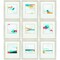 Homeroots Set of Nine 14" X 16" Modern Abstract Champagne Gold Framed Art, 9PK 365736 - alternate 1