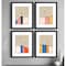 Homeroots Set Of Four Color Studies Black Framed Print Wall Art, 4PK 526956 - alternate 2