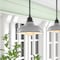 Jonathan Y Jasper 12.25" 1-Light Farmhouse Industrial Indoor/Outdoor Iron LED Pendant, Gray JYL7611D - alternate 6