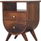 Homeroots 21" Chestnut Solid Wood Two Drawer Nightstand 722524 - alternate 5