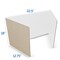 Flipside 18 x 48 Study Carrel White Corrugated Pack of 24 61848-24 - alternate 4