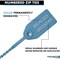 Kable Kontrol Identification & Tamper Proof Cable Zip Ties, 9 in L, Blue, HDPE (High-density polyethylene), 50 PK CTPT-9-50-BL - alternate 4
