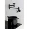 Kingston Brass Wall Mount Pot Filler Faucet, Matte Black KS3100PKX - alternate 3