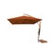 Bambrella 10' Square Bamboo Cantilever Umbrella w/354lb Base System-Terracotta Canopy 3.0m SQ-SW-L-TC-BS - alternate 1