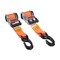 Mytee Products 2in x 10ft Auto Re-Tractable Ratchet Straps with Zinc Coated S hook - Orange 2 Pcs RS210R-OR2PK - alternate 3