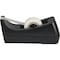 Business Source Standard Desktop Tape Dispenser, Black BSN32954 - alternate 2