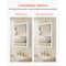 Vevor Lighted Medicine Cabinet with 2-Side Mirror 20 x 26 in Recessed Wall Mount CAS-305 - alternate 4