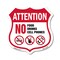 Signmission Property Shield Sign No Food No Drinks N, 18 Inch X 18 Inch, Plastic Sign SHI-P-18-455 - alternate 1